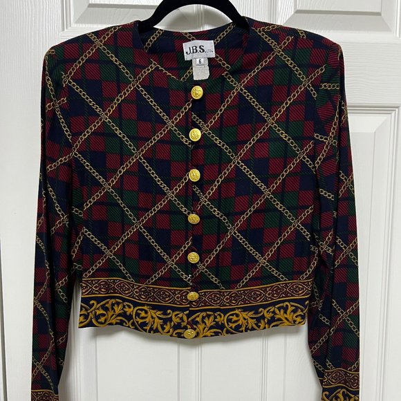 J.B.S. Tops - J.B.S. Ltd, Vintage Plaid Top